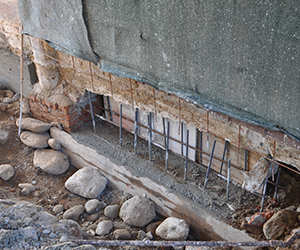 Basement foundation underpinning and basement underpinning services