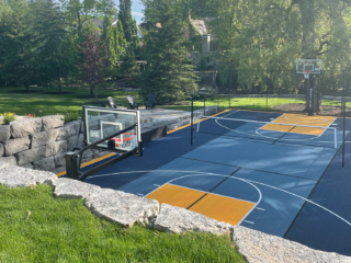 Backyard sports court design and build services